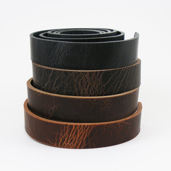 SAVANNA BUFFALO Rugged Crackle Effect Belt Strips