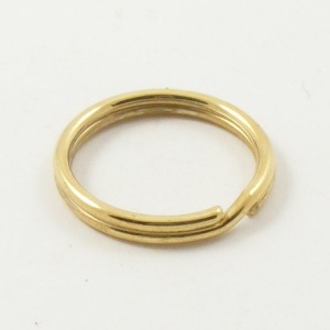 split rings 12mm plated brass artisanleather