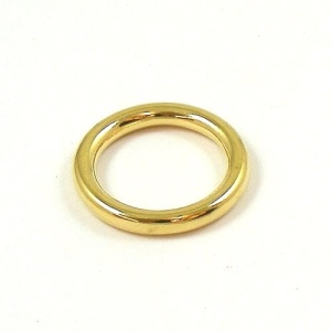 HEAVY Cast Brass Ring 25mm