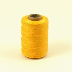 1mm Waxed & Braided Polyester Thread Yellow 100m