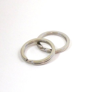 22mm FLAT Nickel Plated Split Rings x 100