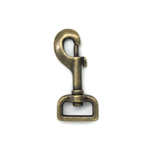 25mm Antiqued Brass Effect Square Eye Trigger Clip