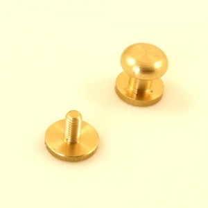 EXTRA LARGE Solid Brass Sam Browne Stud - artisanleather.co.uk