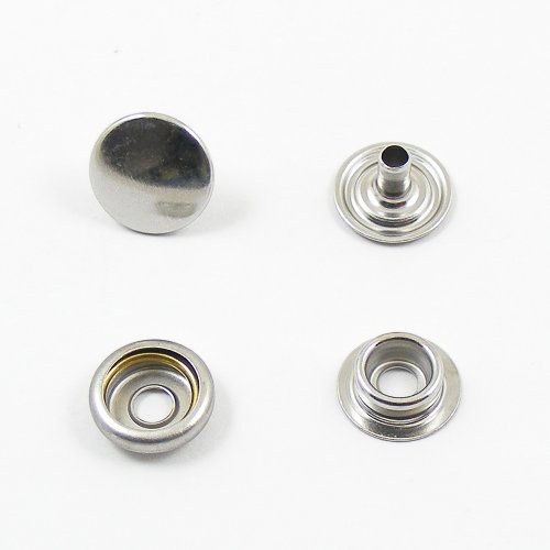 15mm Nickel Plated Press Studs - artisanleather.co.uk