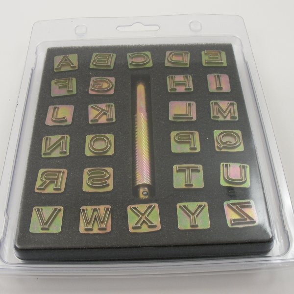 Modern Alphabet Letter Stamps for Leather 1/2" (12mm ...