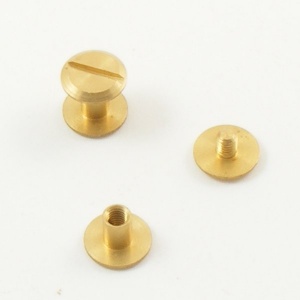 5mm Small Leather Joining Screws - Brass - Pack of 10 - artisanleather ...