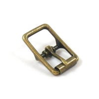 16mm Antiqued Brass Halter Style Roller Buckle