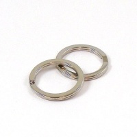 26mm FLAT Nickel Plated Split Rings x 10