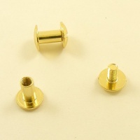 Brass Joining Screws / Chicago Screws - artisanleather.co.uk