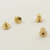 Brass Sam Browne Studs - artisanleather.co.uk